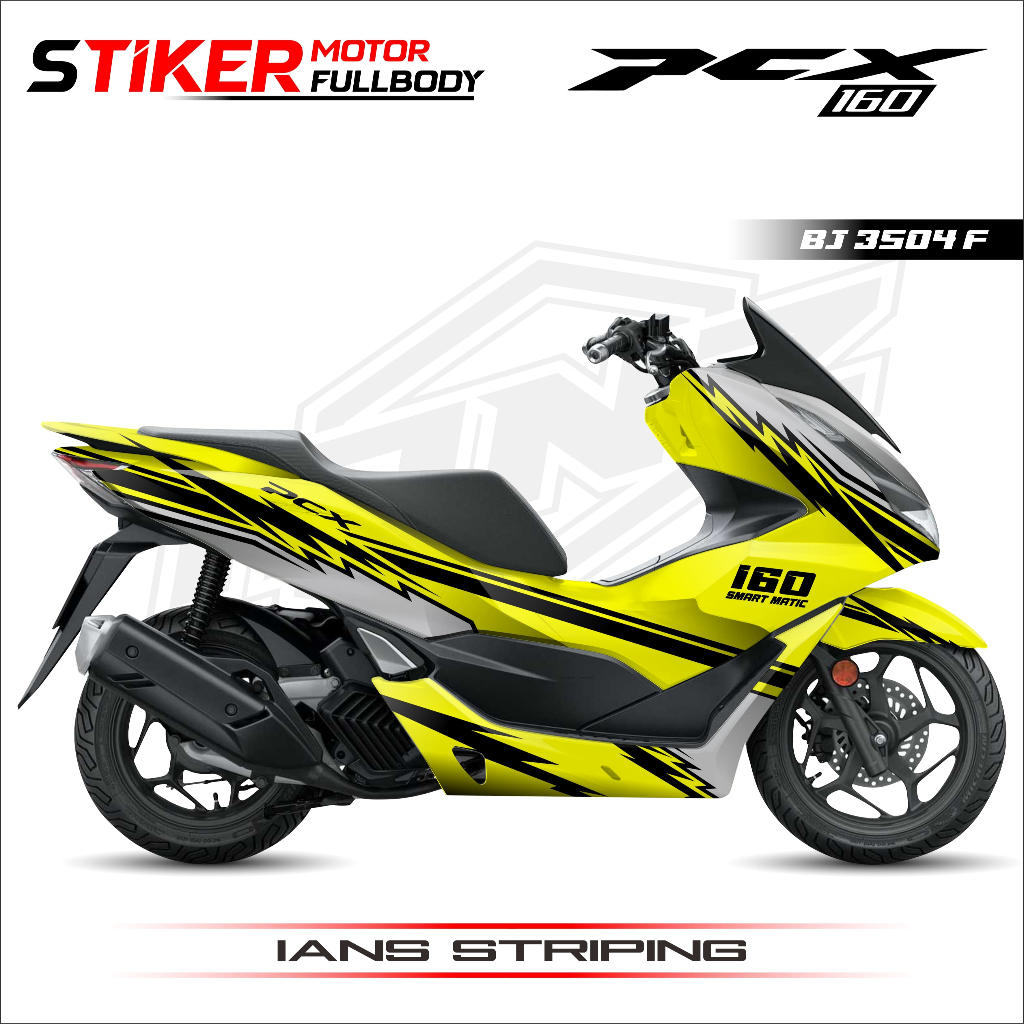 BJ 3504-STIKER DECAL FULL BODY MOTOR PCX ALL VARIAN SIAP PAKAI-STIKER CUSTOM MOTOR VIRAL PCX FULL