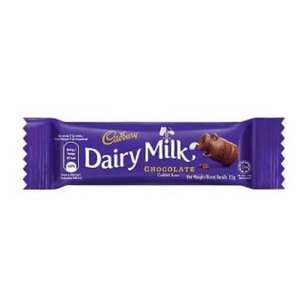 

Cadbury Dairy Milk Coklat 15gr Cokelat 15 gram