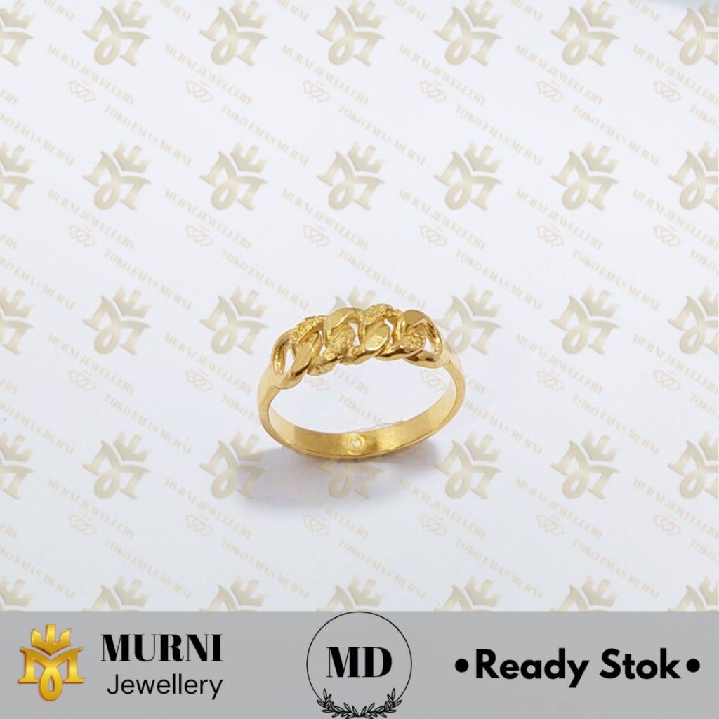 Cincin Emas Muda Asli Model Rante - Toko Emas Murni