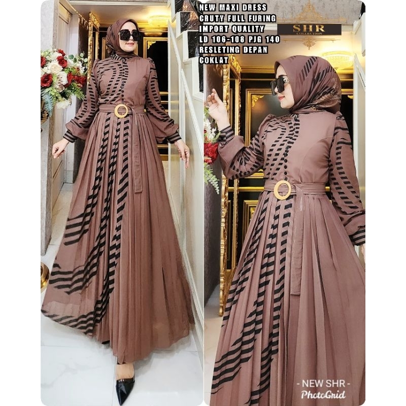 GAMIS DONAT PREMIUM//100% ORIGINAL BRAND SHR//CERUTY BABYDOLL FULL FURING//BEST SELLER