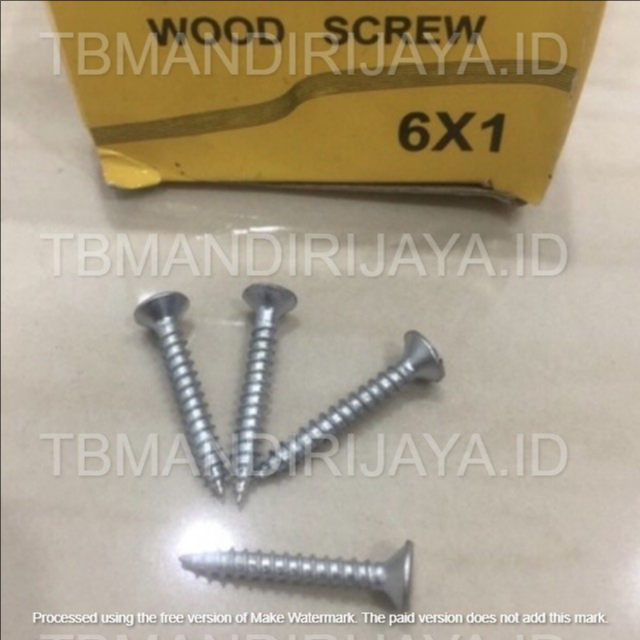 ELT-FIT Skrup kayu 1 x 6 Sekrup kayu 1 x 6 sekerup kayu 1"x6 baut