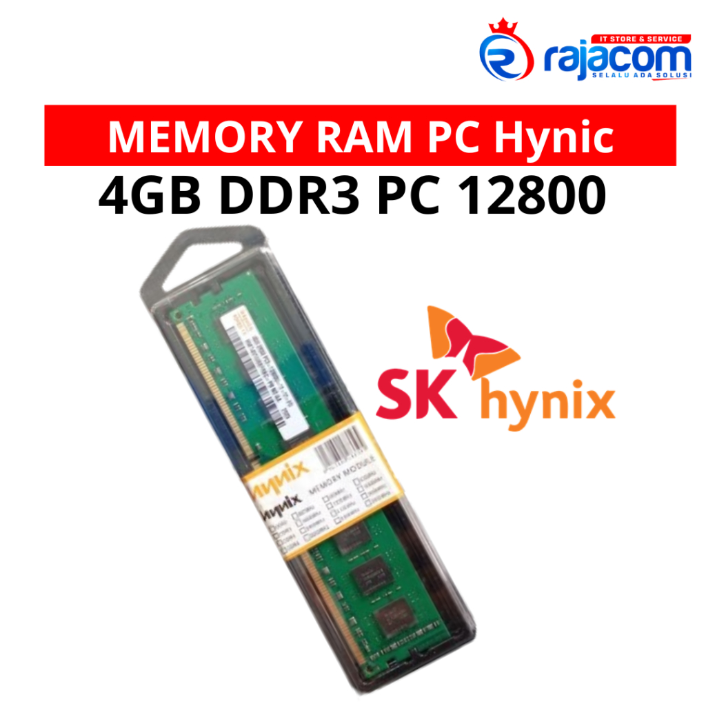 Memory RAM 4GB DDR3 PC12800U Merek Hynix