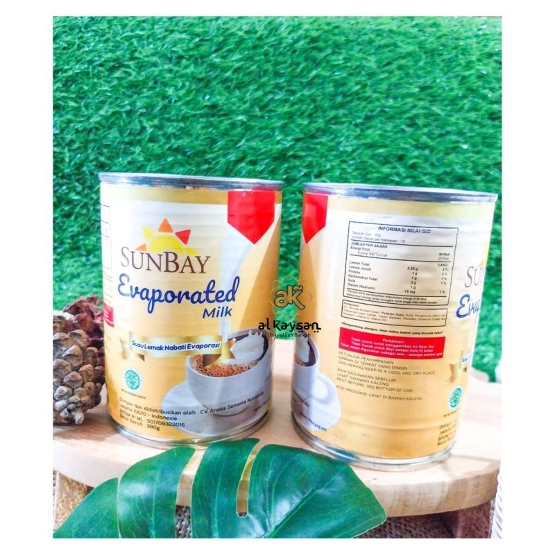 

SUNBAY susu Evaporasi / SUNBAY evaporated milk HALAL 380 GR