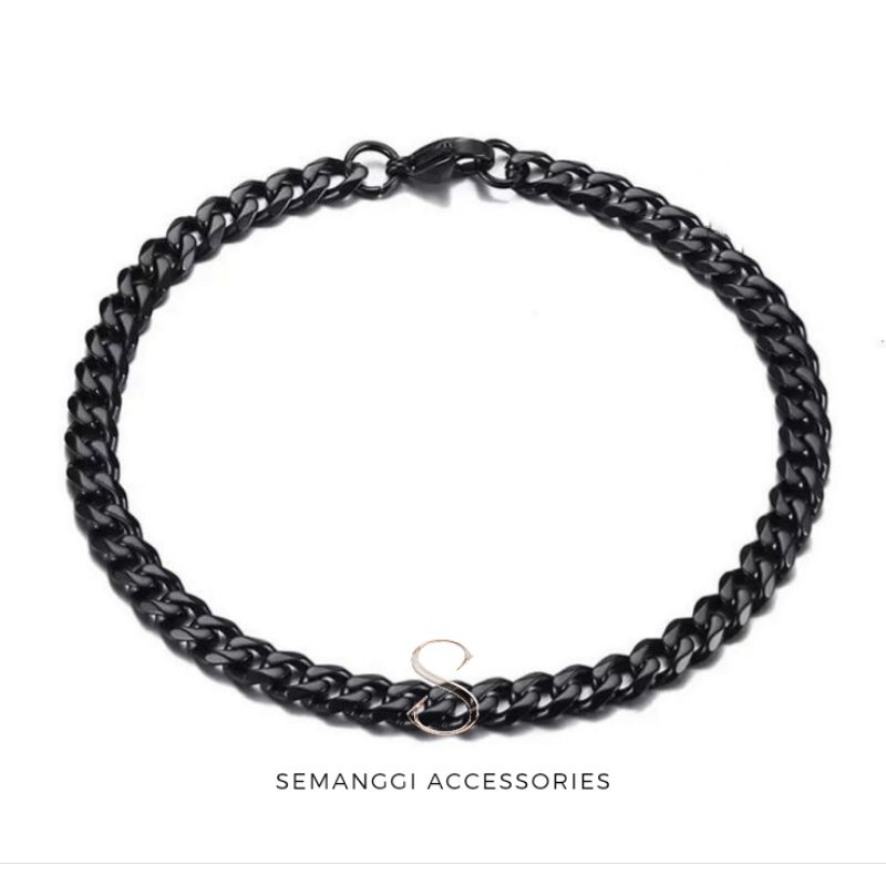 GELANG RANTAI HITAM TITANIUM ORIGINAL