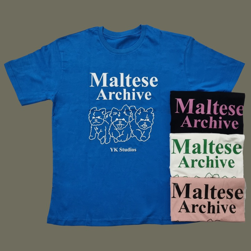 ALIE Kaos / Atasan Sablon Motif Premium Wanita - Maltese Archive