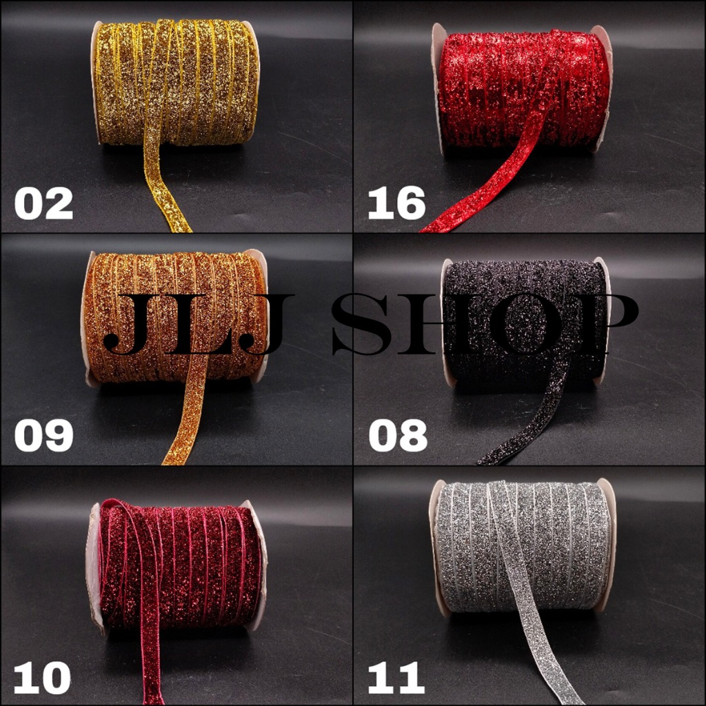 

Pita Berudu Metalic / Pita Velvet Metalic