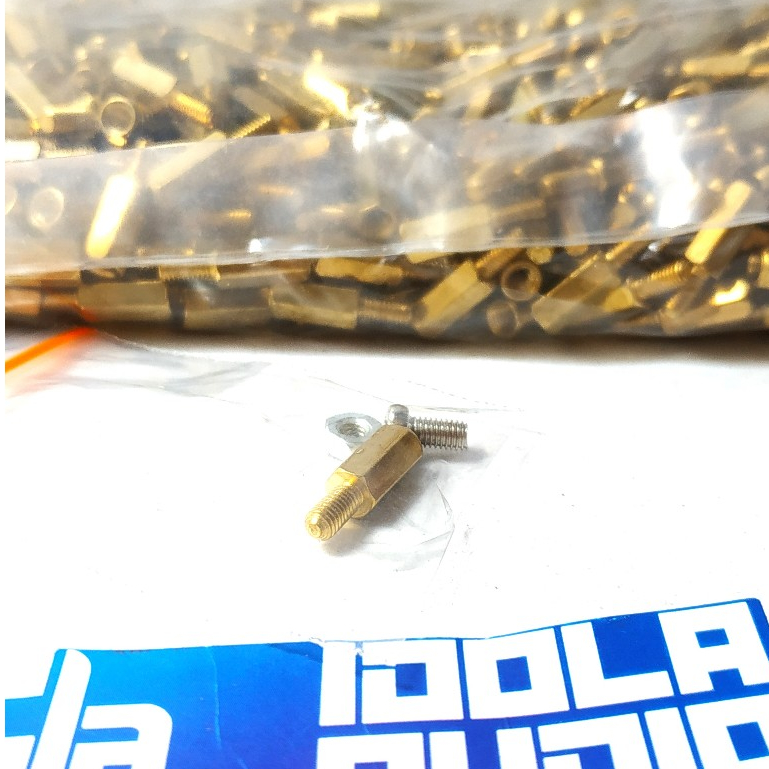 Spacer Kaki PCB 1 cm Kuningan | Spacer PCB Ukuran 1cm