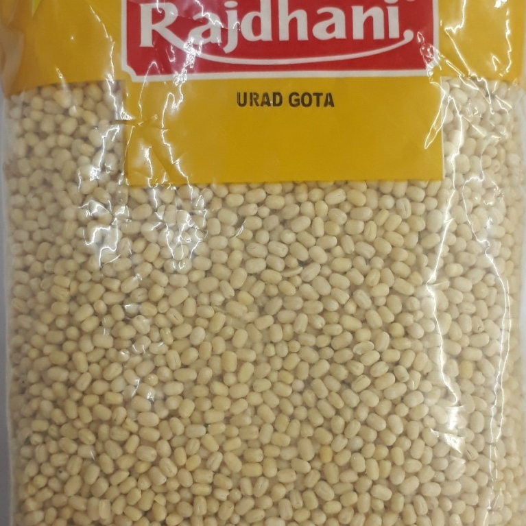 

WHITE URAD DAL WHOLE(URAD GOTA) RAJDHANI 500G / Kacang Hitam Kupas