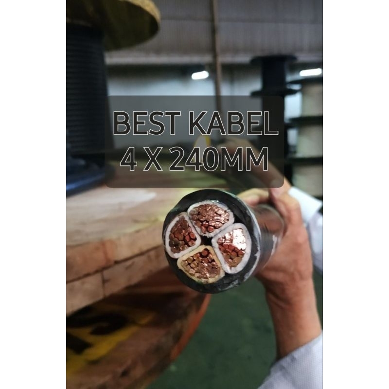 Kabel tufur Nyy 4x240mm 4x240 4 Besar SUPREME / KABELINDO / KABELMETAL KMI