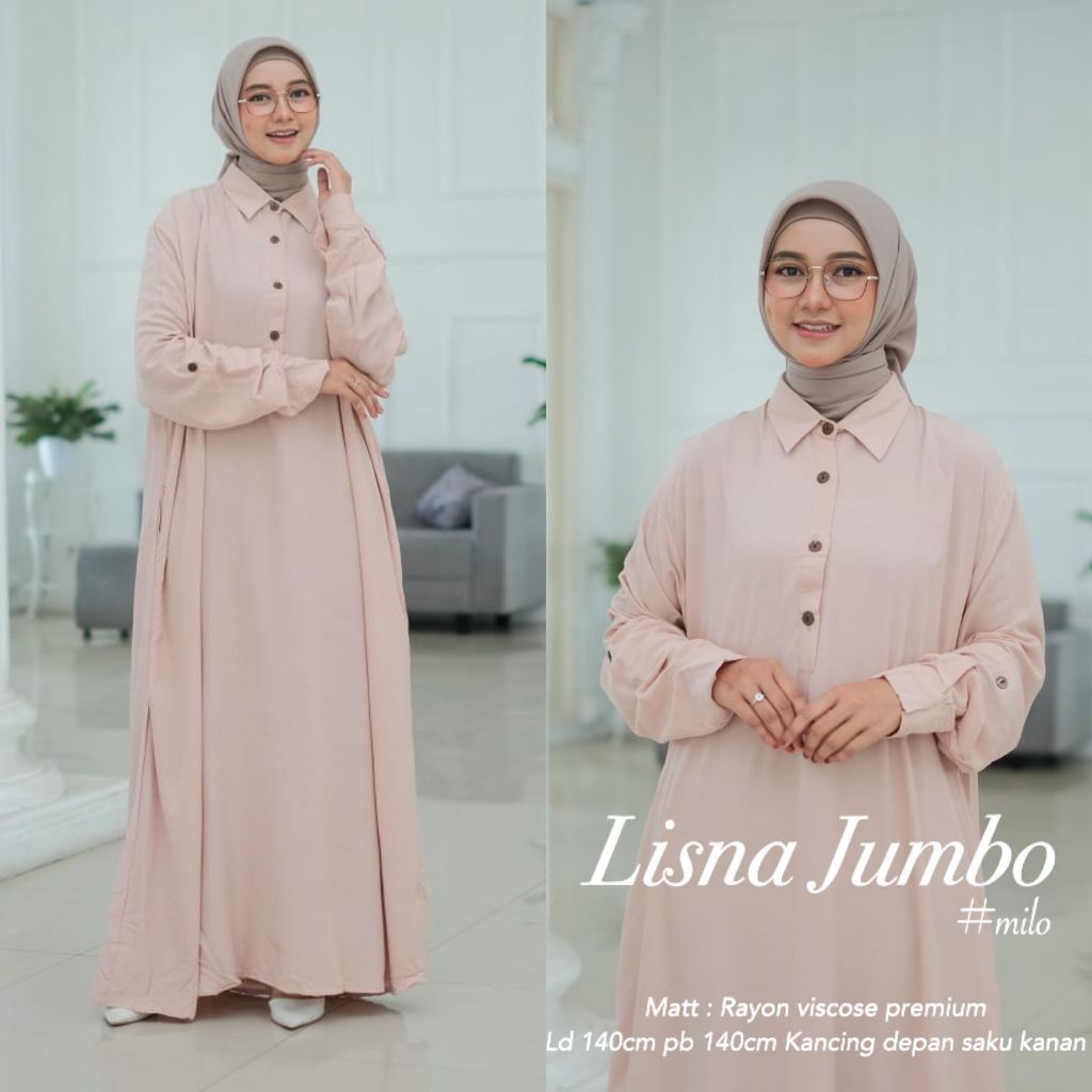 Hanum Dress Cassandra / Dress Rayon / Gamis Susun / Gamis Bahan Adem / Gamis Busui / Gamis Jumbo / F