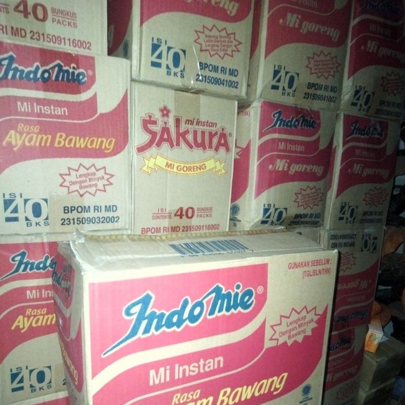 

Indomie goreng rebus satu dus 40bks