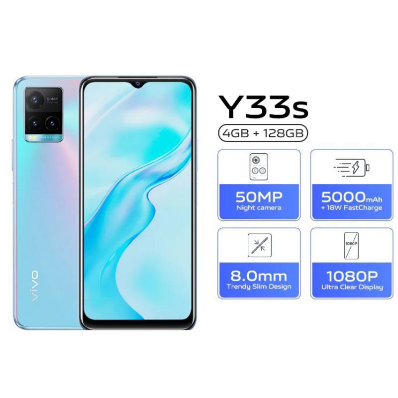Vivo Y33s 4/128 GB Smartphone Fastcharge