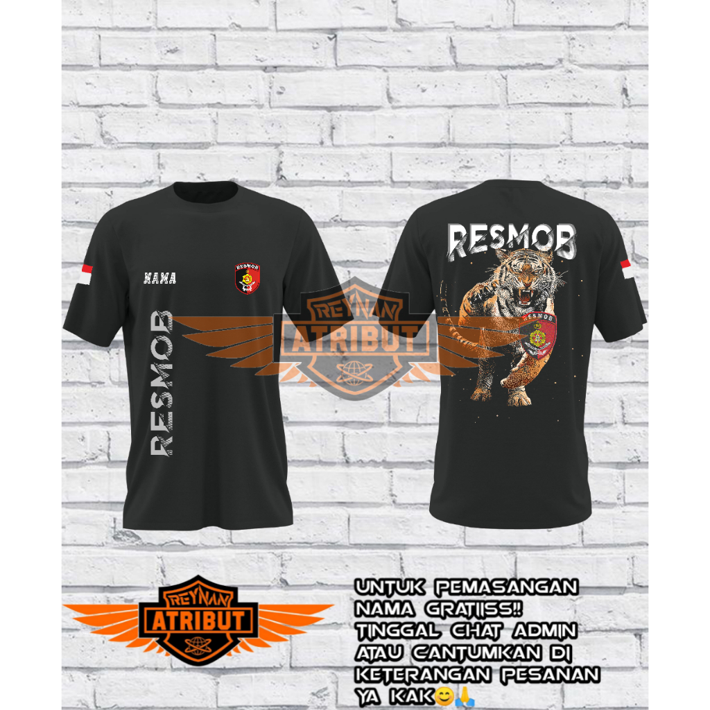 kaos resmob / kaos lengan pendek resmob / T-Shirt resmob / kaos resmob baru ( gambar raster)
