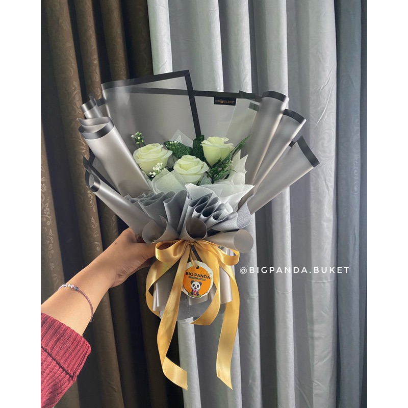[LETICIA 3 BUNGA] BUKET BUNGA MAWAR | BUKET BUNGA | BUKET SIMPLE | MAWAR PUTIH | MAWAR BIRU | MAWAR 
