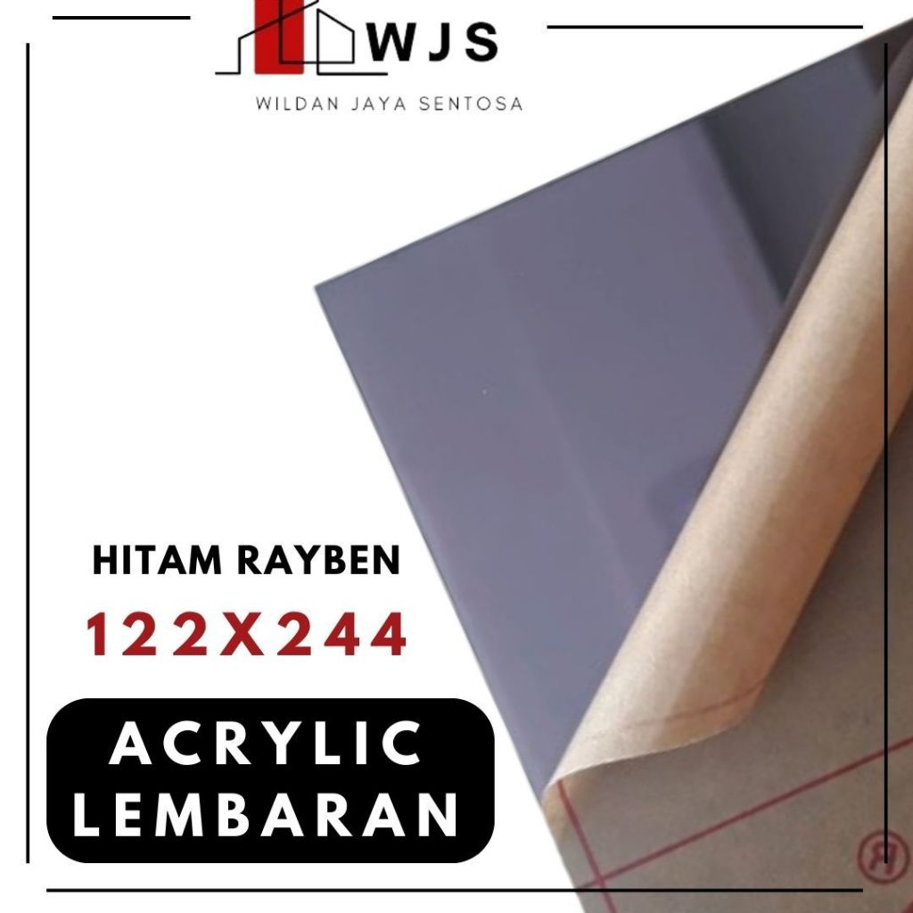 

AKRILIK 122 X 244 HITAM RAYBEN TRANSPARAN LEMBARAN AKRILIK / ACRYLIC SHEET HITAM TEMBUS TRANSPARANT BERKUALITAS