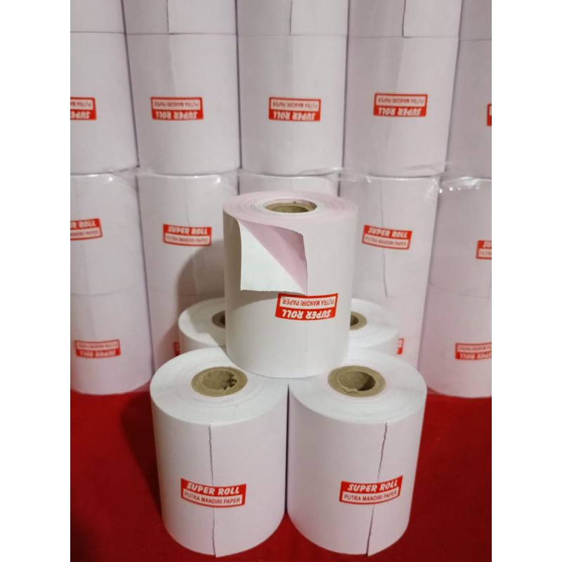 

RB kertas kasir 2ply 75x60mm paket 10 Roll