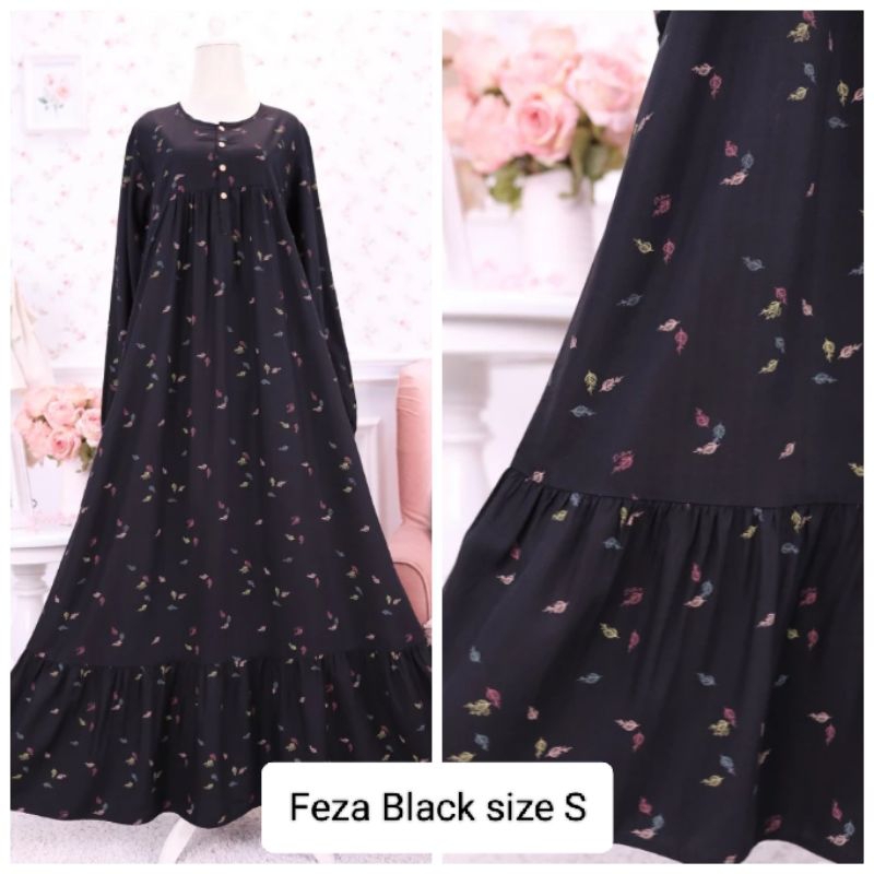 Feza Black size S Ditsy Official Januari