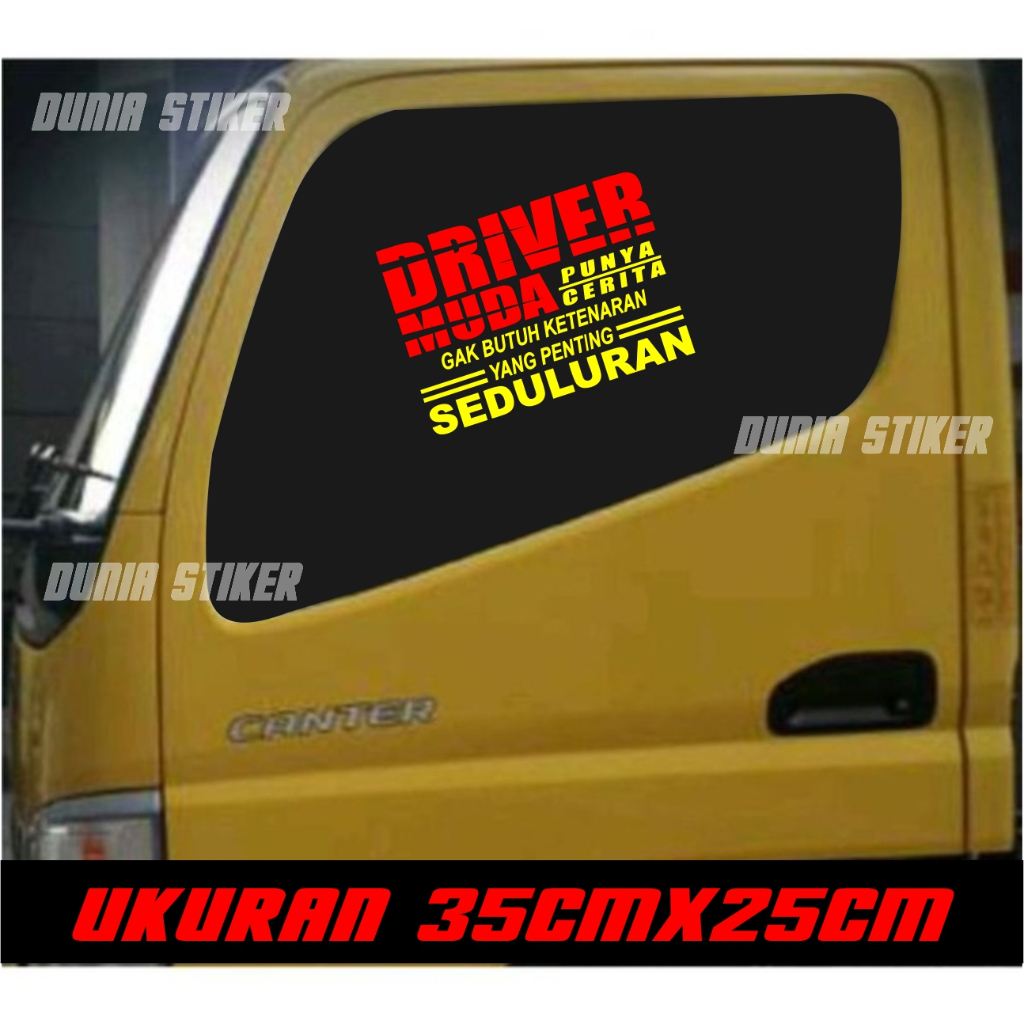STIKER KATA KATA KACA PINTU MOBIL TRUK PICK UP GRANMAX L300