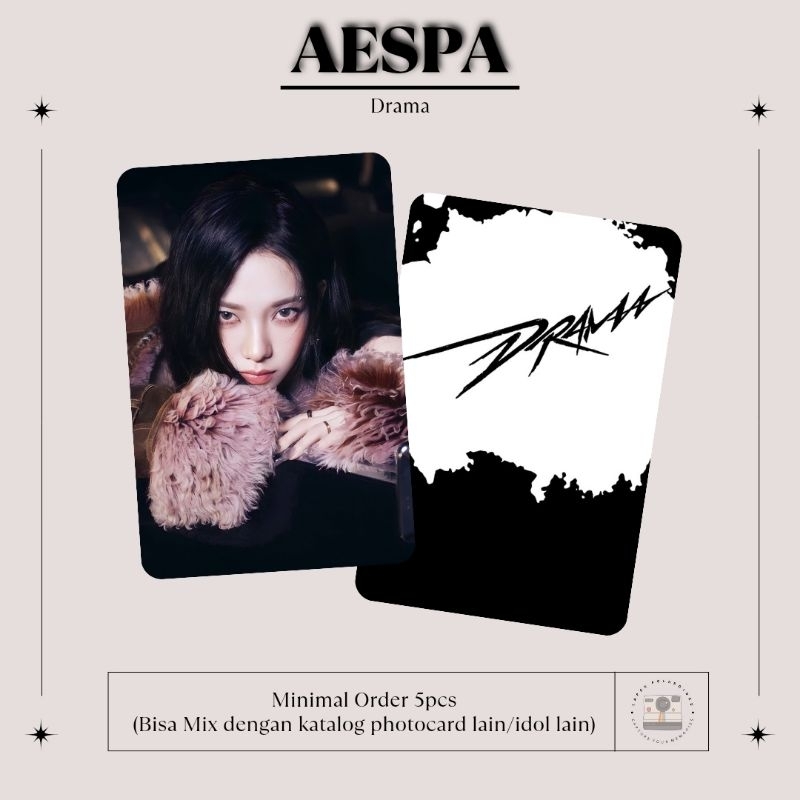 PHOTOCARD AESPA - DRAMA (UNOFFICIAL)