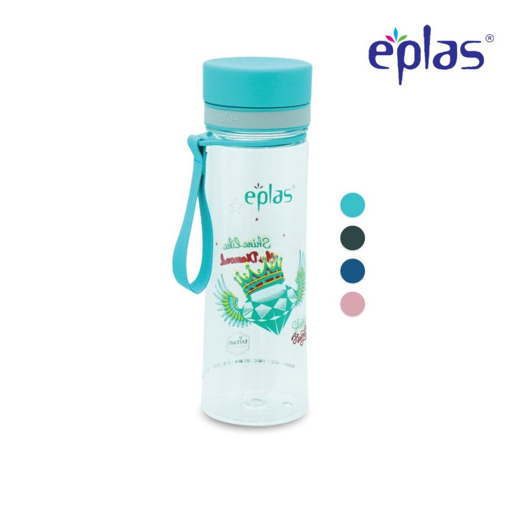EPLAS Water Bottle With Handle (800ml), Water Tumbler, Botol Air, BPA Free, Tritan EGH-800