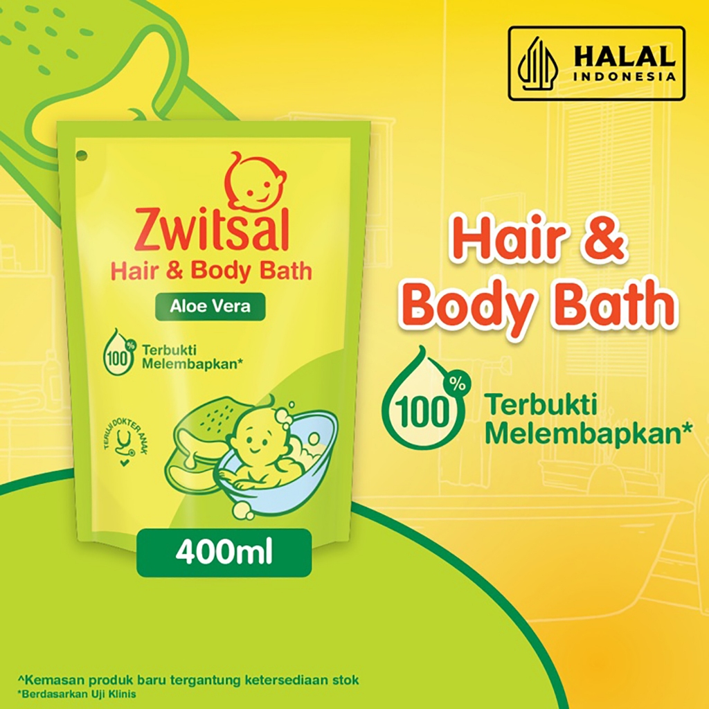 [ Buy 1 Get 1 ] Zwitsal Baby Bath Hair And Body 450 ml / 400 ml Sabun Mandi Shampo Bayi Natural Aloe Vera Image 4