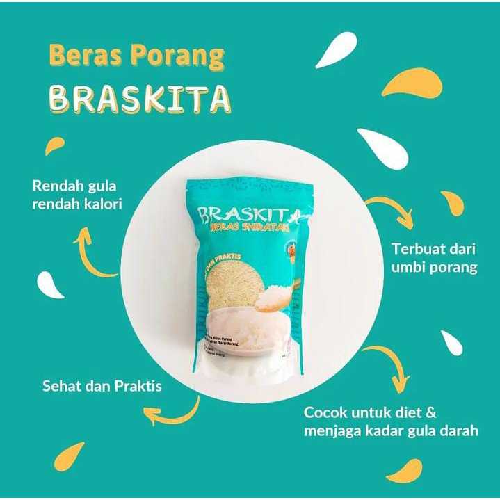 

BRASKITA Beras Porang - Beras Shirataki 400gram