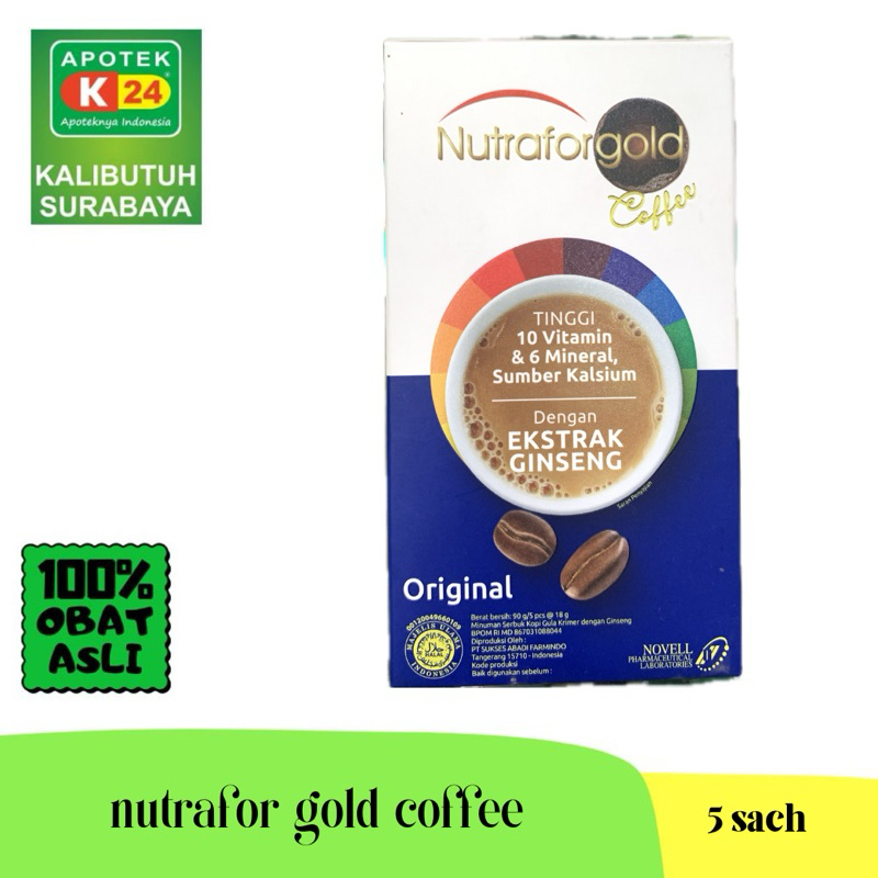 

Nutrafor Gold Coffee Original Sachet Isi 5 Sachet (per Dos)