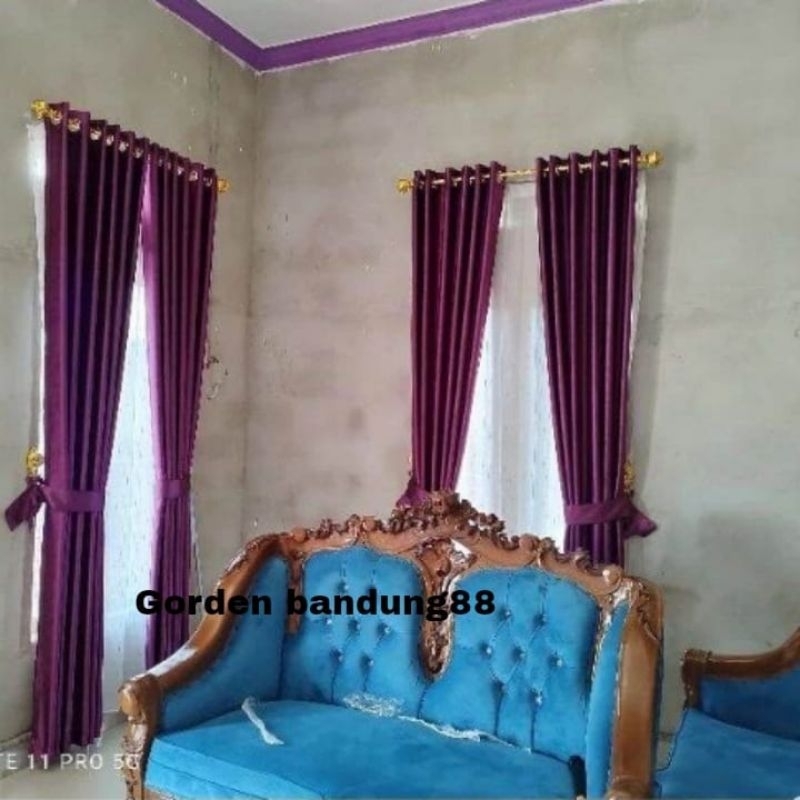 gorden blackout polos doff warna ungu