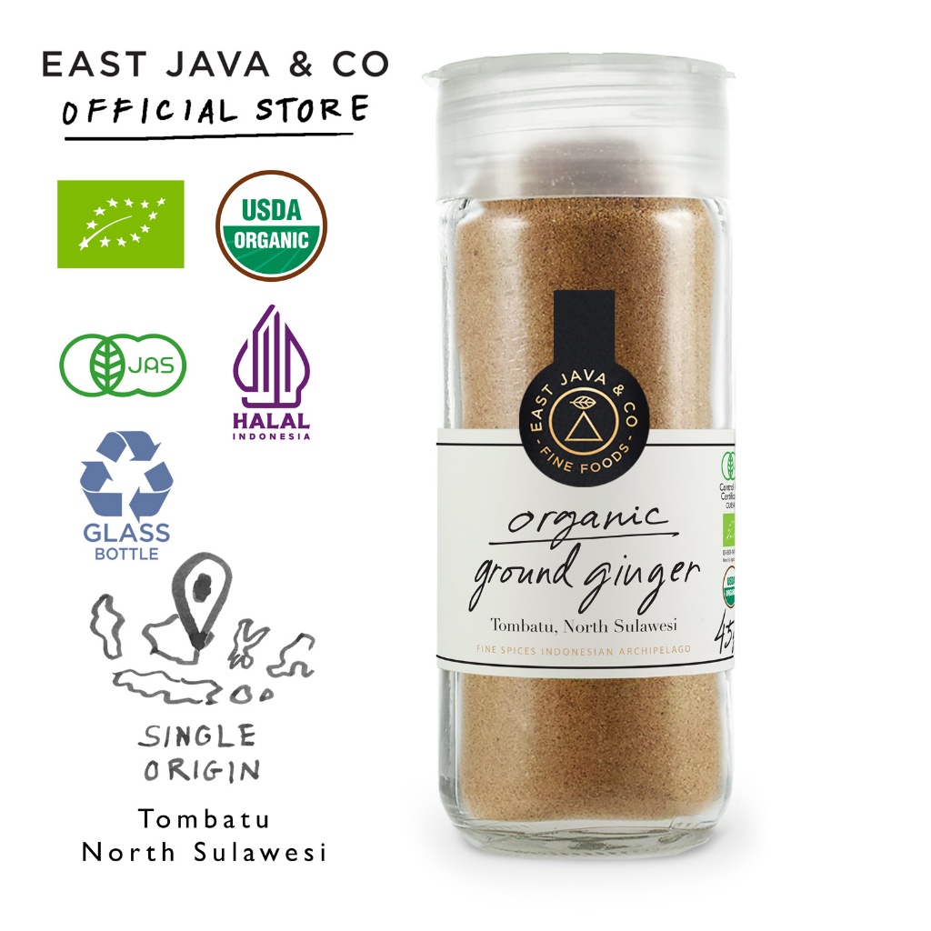 

East Java & Co Organic Ground Ginger - 45g (Jahe Bubuk Organik)