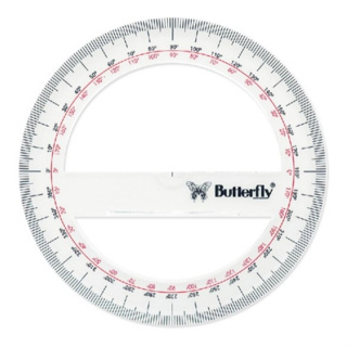 

❤️H2O❤️ Butterfly Busur Derajat 360/15 CM Bolong Tengah