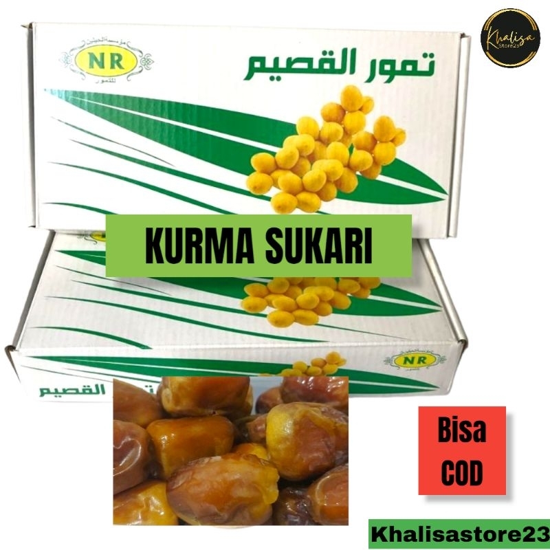 

[NEW] KURMA SUKARI AL QASIM 500GR / SUKARI ALMADINAH [ KEMASAN DUS]