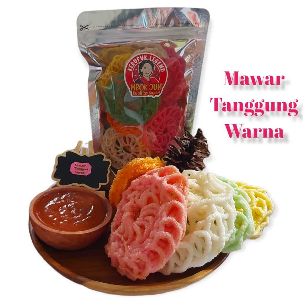 

Kerupuk Mawar Tanggung WARNA Kerupuk Kering Kualitas Premium