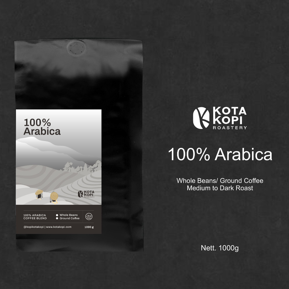 

Kota Kopi Roastery - House Blend 100% Arabica Biji Kopi Espresso Es Kopi Susu 1kg 1000 gram 500 gram 200 gram 200g 500g 1000g