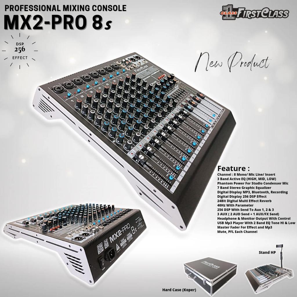 Mixer Firstclass tipe MX 2 PRO 8S / MX2PRO 8S - ORIGINAL GARANSI RESMI
