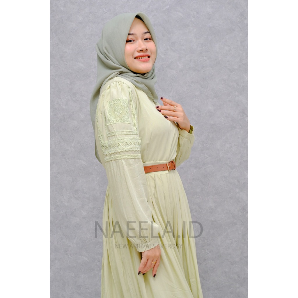 Nae Ella LFY Gamis Krystal  Pakaian Muslim Wanita Dress Premium Import Lafreya