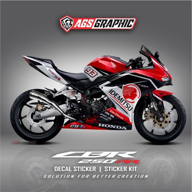 Decal CBR 250R / AllNew CBR250R / Sticker Full Body CBR / DECAL CBR Tribal Idemitsu / Decal AGS GRAP