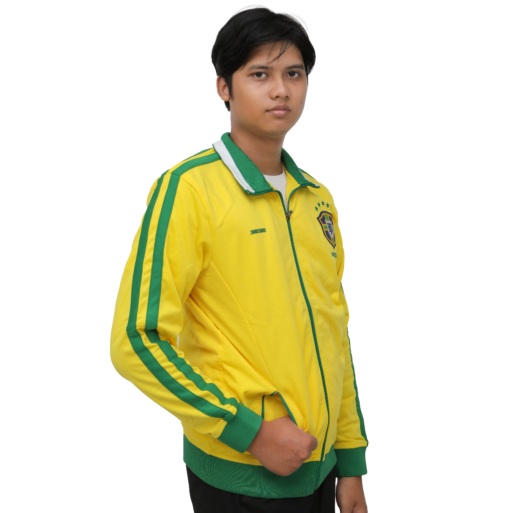 Jaket Varsity Premium Sepak Bola Brasil Pria