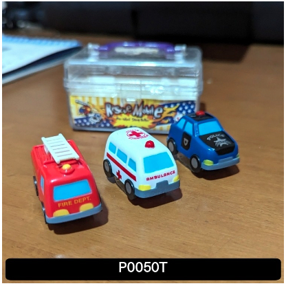 3 Cap Stempel Roller Anak Bentuk Mobil Rescue Ambulan Polisi Pemadam