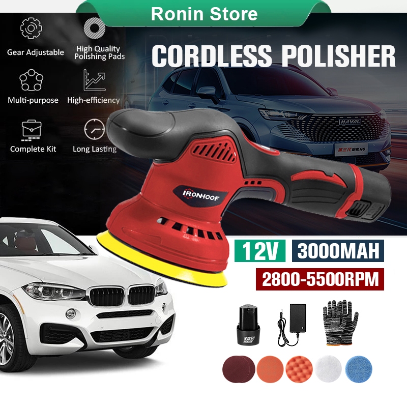 IRONHOOF Mesin Poles Cordless motor car mesin poles poilsher mobil motor car alat poles cat