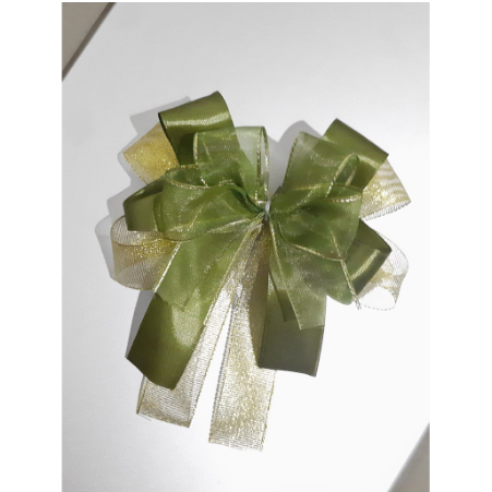 

Pita Tempel Kado/Parcel/Hantaran/Hampers | Pita 3 Tumpuk Metalik, satin dan organdi/Parcel Mania Magelang