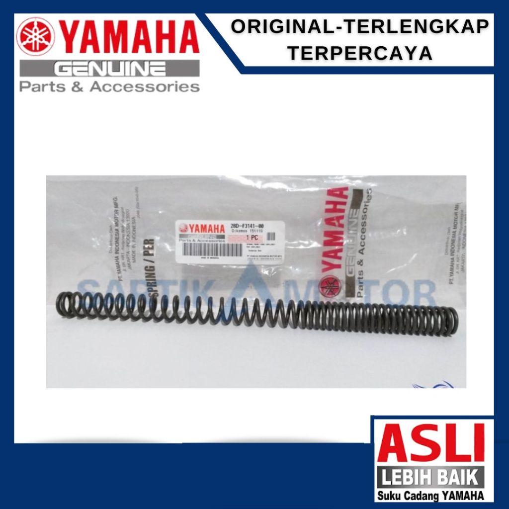 SPRING, FRONT FORK (28D1,28D2) Per Shock Depan Mio J Mio Soul ORIGINAL YAMAHA (28D-F3141-00)
