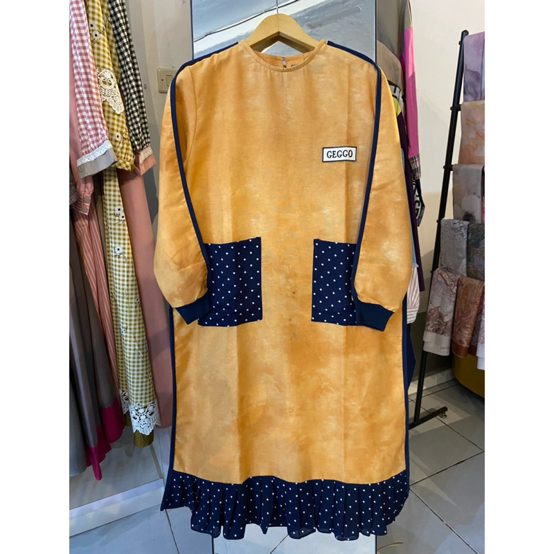 Geggo Dress - Tunik Muslim Wanita - Yellow Tunik | LIMITED STOCK