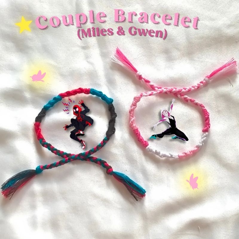 GELANG BENANG COUPLE | GELANG BENANG SPIRAL | GELANG BENANG MILES AND GWEN | GELANG COUPLE SPIDERMAN