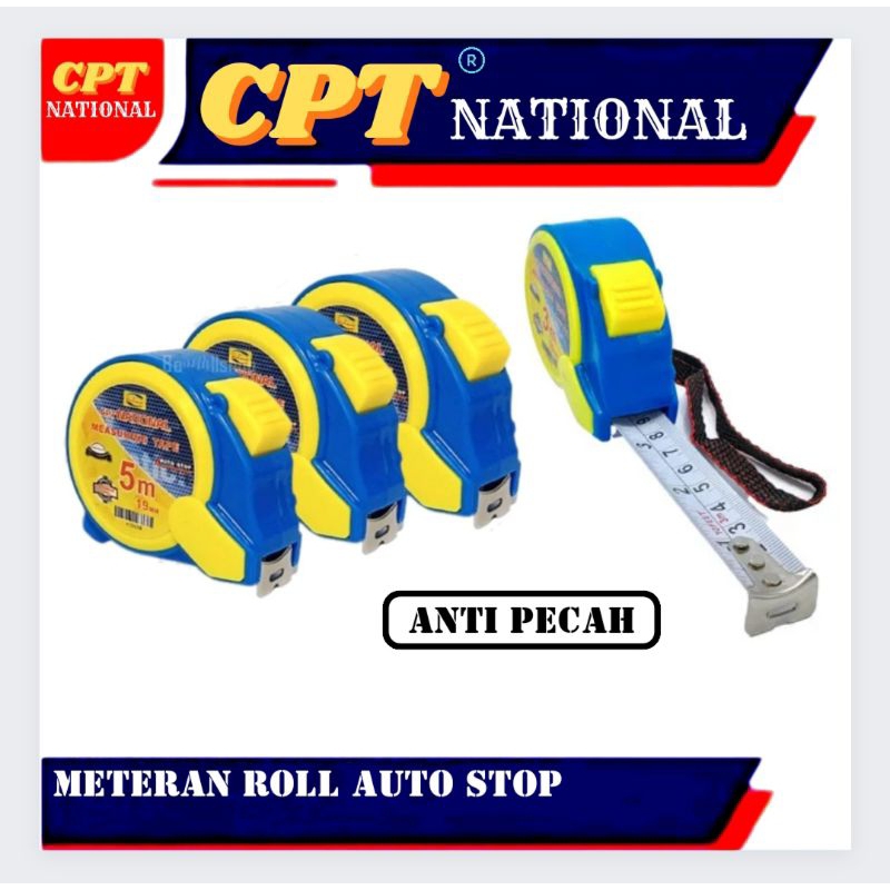10M MEASURING TAPE METERAN ROLL 10 METER CPT NASIONAL