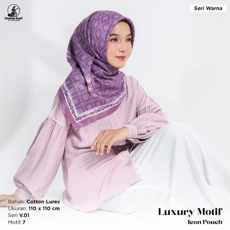 UMAMA Scarf Premium Luxury Motif Icon Pouch