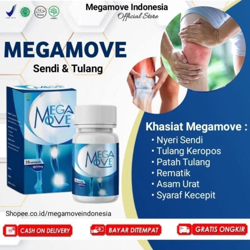 MegaMove Original Herbal MegaMove Ampuh Nyeri Sendi Lutut