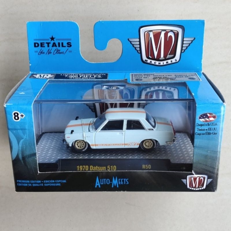 M2 Machines 1970 Datsun 510 Lightblue Gulf