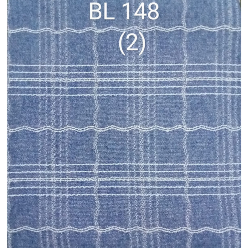 Bahan Kain Jacquard Jeans/Denim Meteran Batik Motif BM_148