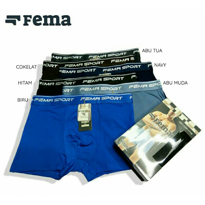 CDP | CELANA DALAM PRIA DEWASA BOXER / SEGIEMPAT FEMA SPORT