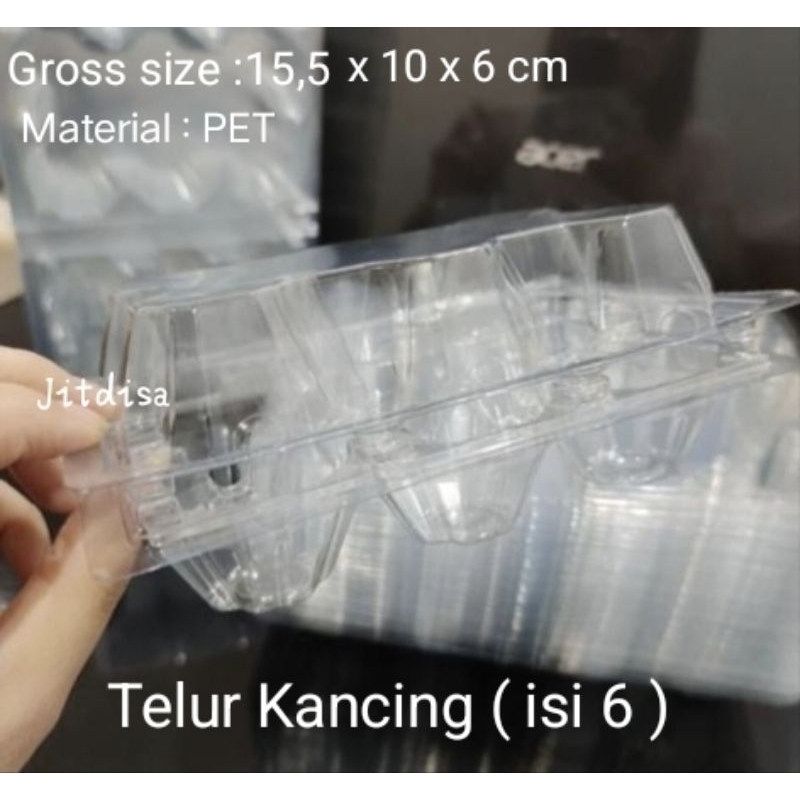 Mika Telur / Egg Tray / Tray Telur Isi 6 Butir Ada Pengunci 50 pcs.